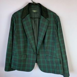 Vintage plaid blazer